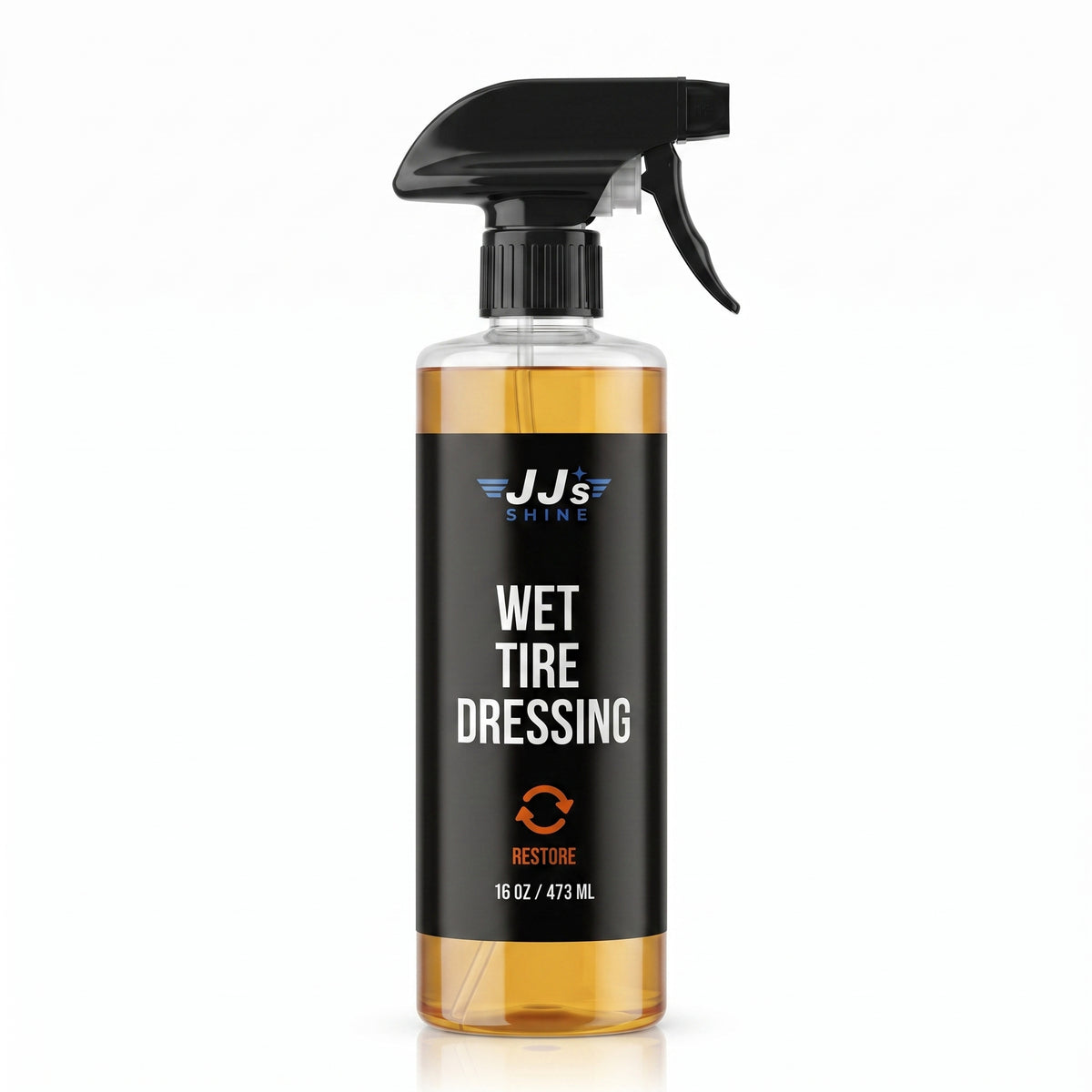 Wet Tire Dressing — JJ's Shine, 2K product render