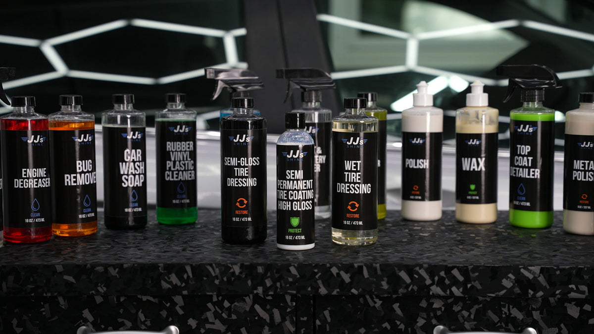 Semi-Gloss Tire Dressing — JJ Shine