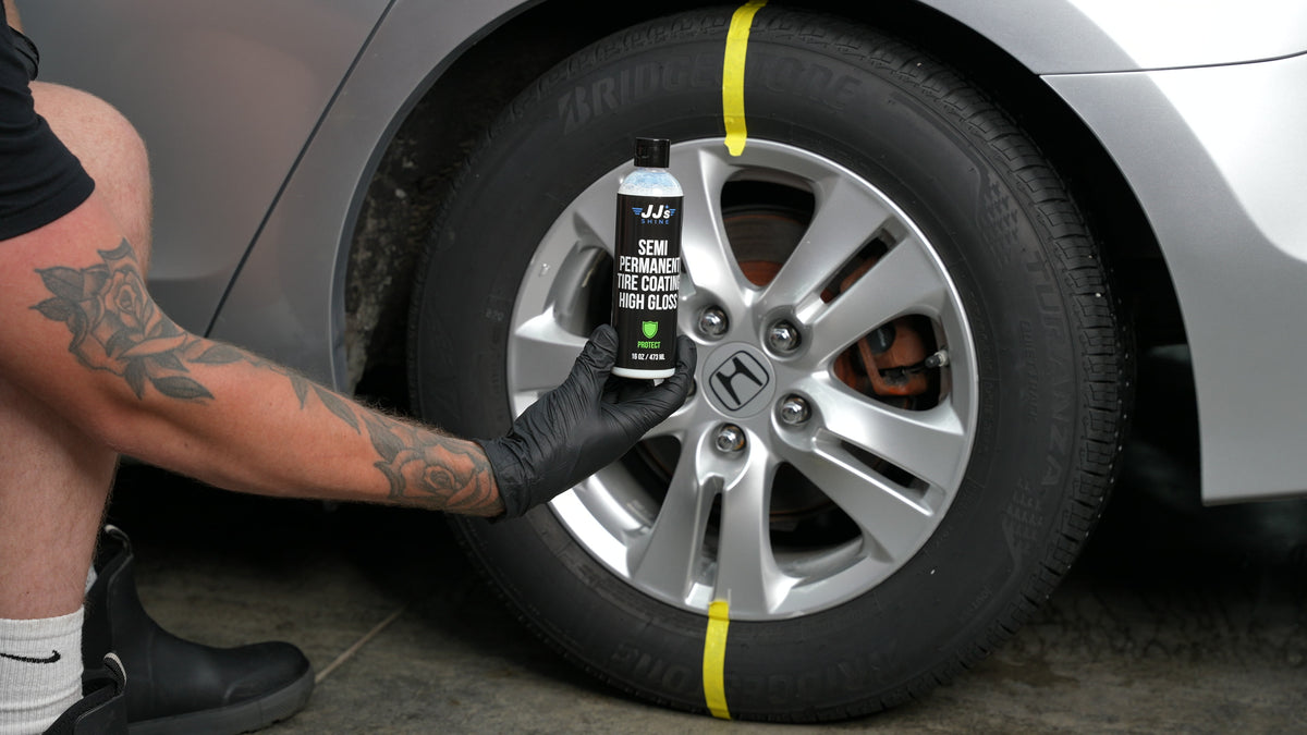 Semi Permanent Tire Coating High Gloss — JJ Shine