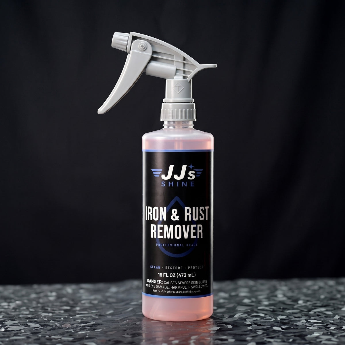 JJ's Iron and Rust Remover, 16 oz bottle