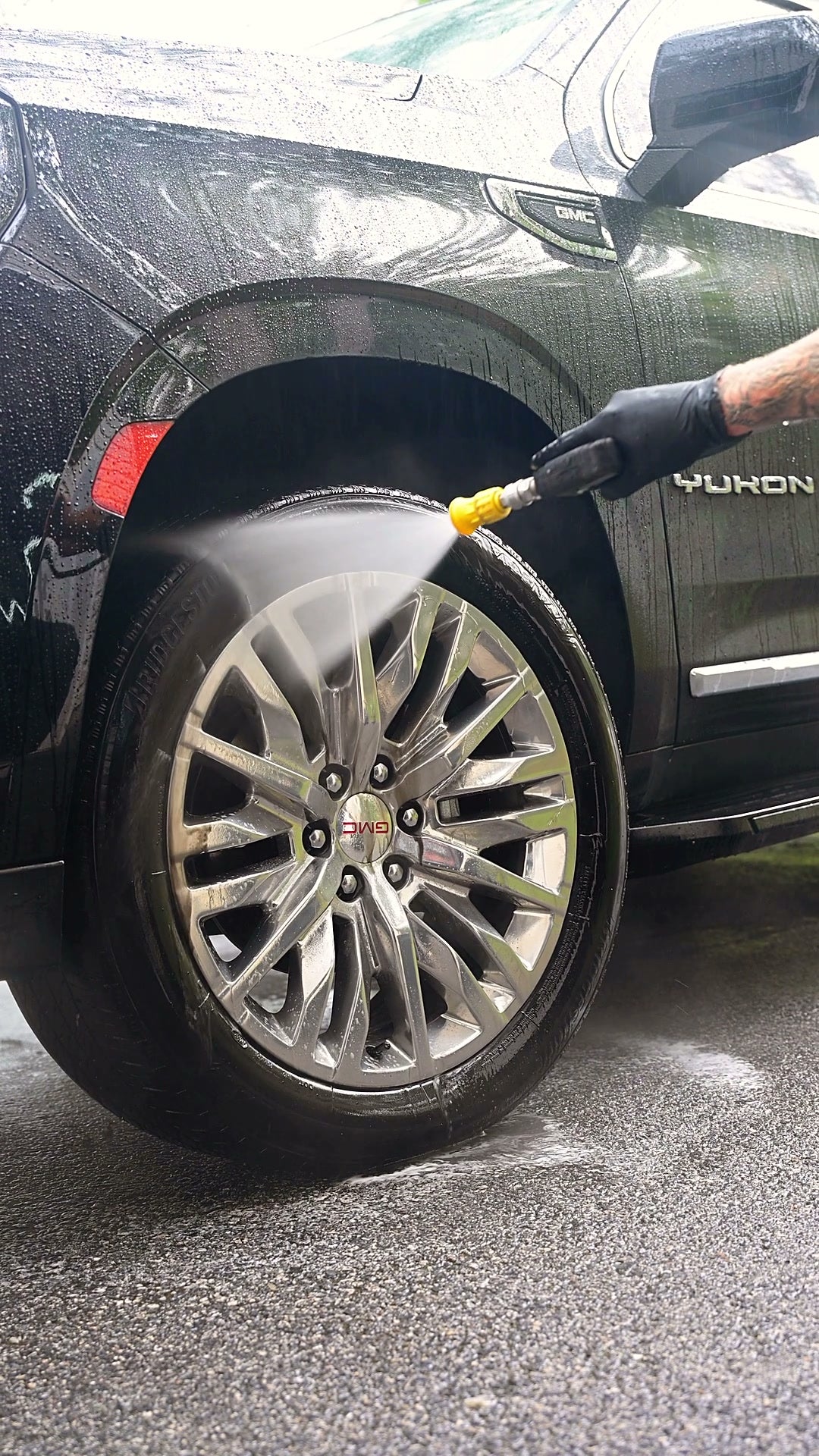 JJ's Acid Wheel Cleaner in use, photo 1