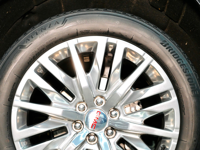 The same tire after Pure Satin